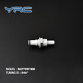 YRC POM Plastic Brass Chrome Plated SUS 316 Lock Hose Barb Fittings Welding Fittings 7.9mm Tubing ID Vacuum 60psi All Pipes