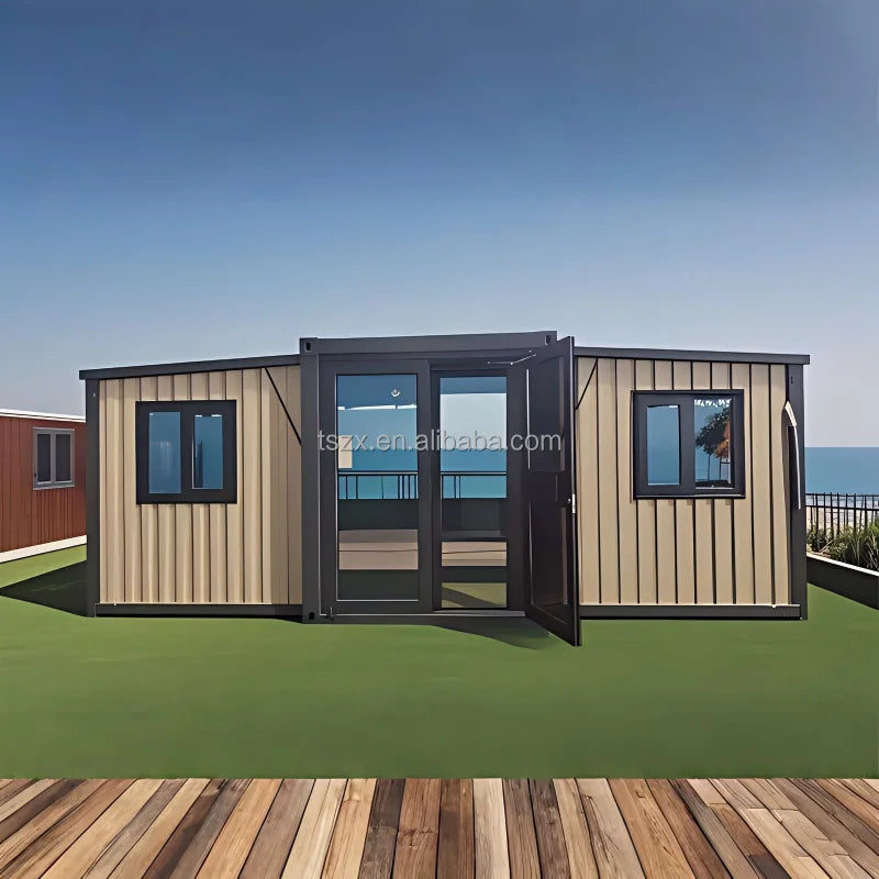 Factory Direct Sale Luxury Prefabricated Folding Living House 2 3 Bedroom Modular Prefab Expandable Container House 20ft 40ft