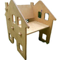 Chair Dollhouse Desk Learning Tower Christmas Gift Montessori Wooden Multi 2 in 1 Study Play Table According to Kids Habit