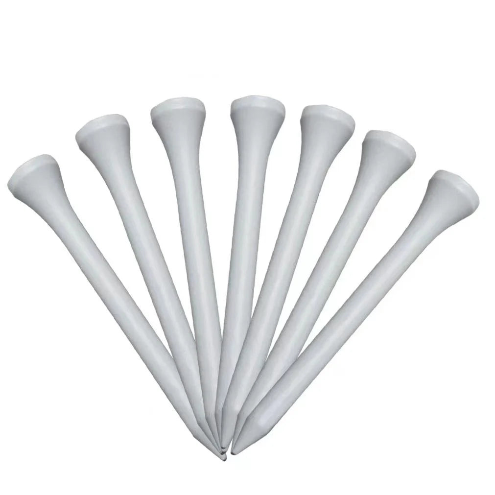 High Quality Custom Logo Printing White Wooden Golf Tees 2 3/4 Inch Durable Bamboo Wood Professional Bulk Ball Holder