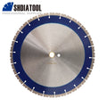 14''/358mm Sintered Turbo Segmented Diamond Circular Saw Blade with Striped Teeth for Concrete Floor Slotted Cutting Disc Wheel