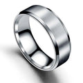 Minimalist Stainless Steel Signet Ring for Women Fashion Gold and Black Basic Jewelry Classic Engagement Style for Men
