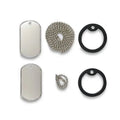 Custom logo Enamel Laser Engraving Metal Zinc Alloy Stainless Steel  Dog Tags