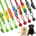 Wholesale Custom Cotton Pet Interactive Squeak Toy Durable Training Rope Ball Knot Tugging Dog Chewing Voice Tug-of-war Toy