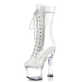 18cm high heel boots nightclub Women dance shoes transparent Pole Dance Shoes crossdressers platform fashion women's ankle boots