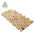 MUMU DESIGN Modern Nordic Simple Solid Wood Mosaic Decoration Materials Wood Wall Panel Mosaic