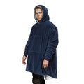 New Arrival Custom Size Solid Color Eco Friendly Sherpa Fleece Ultra Soft Adult Wearable Blanket Hoodie
