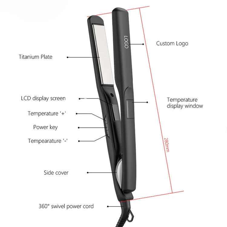 Nano Titanium for Pro Tech Keratin Hair Straightener 230 Degrees Global Keratin Hair Straightener Flat Iron