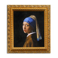 Hand Painted Realist Masterpiece Girl Pearl Earring Jan Vermeer Handmade Thick Textured Eco-Friendly Oil Painting Wall Art for
