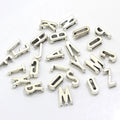 10mm Slide Letter Charms for Bracelet Making Women Jewelry DIY Accessories Pet Collar Keychain A-Z Rhinestone Alphabet Gift
