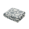 Super Soft Smile Face Checkerboard Jacquard Pattern Microfiber Knitted Throw Blanket for Sofa XLQPG