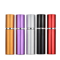 Wholesale 5ml Gold Silver Empty Spray Bottle Aluminum Cosmetic Container Glass Perfume Bottle