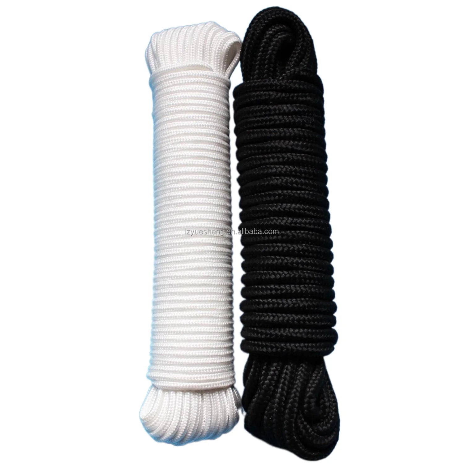 Wholesale 4-Strand Polyester PET Braided Rope Accessories with 1-30mm Diameter Reel/Bundle/Coil Packing