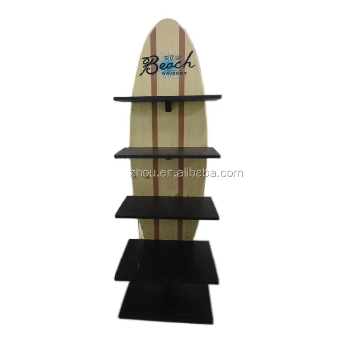 Customizable Foldable Portable Cardboard Display Stand for Notebook Greeting Card Book Stationery Display Stand