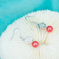 E050601 S925 Pearl Earring 925 Sterling Silver DIY 6-8mm Natural Freshwater Pearl Earring Hook for Women
