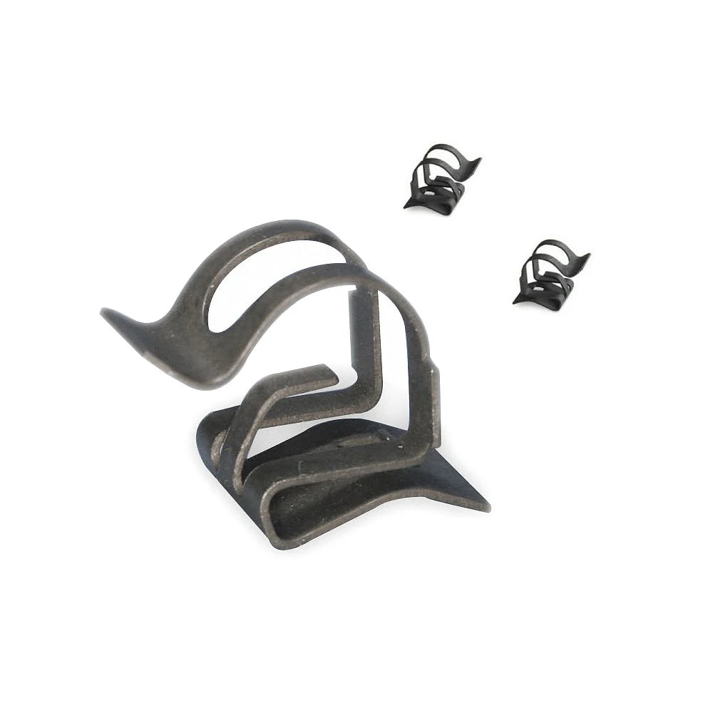 Dongguan Factory Custom Metal Spring Steel Black Oxided Cable Clips Cable Clips Magnetic
