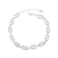 Fine Jewelry 925 Silver Bangle Bracelet Heart Shape Bracelet for Women Gifts Factory Direct Price Heart Bracelet for Wedding