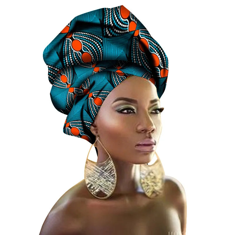 SongMay New Design Batik Printed Muslim Women's National Style Hip Hop Head Scarf Warps Polyester Material 25 Colors 50x180cm