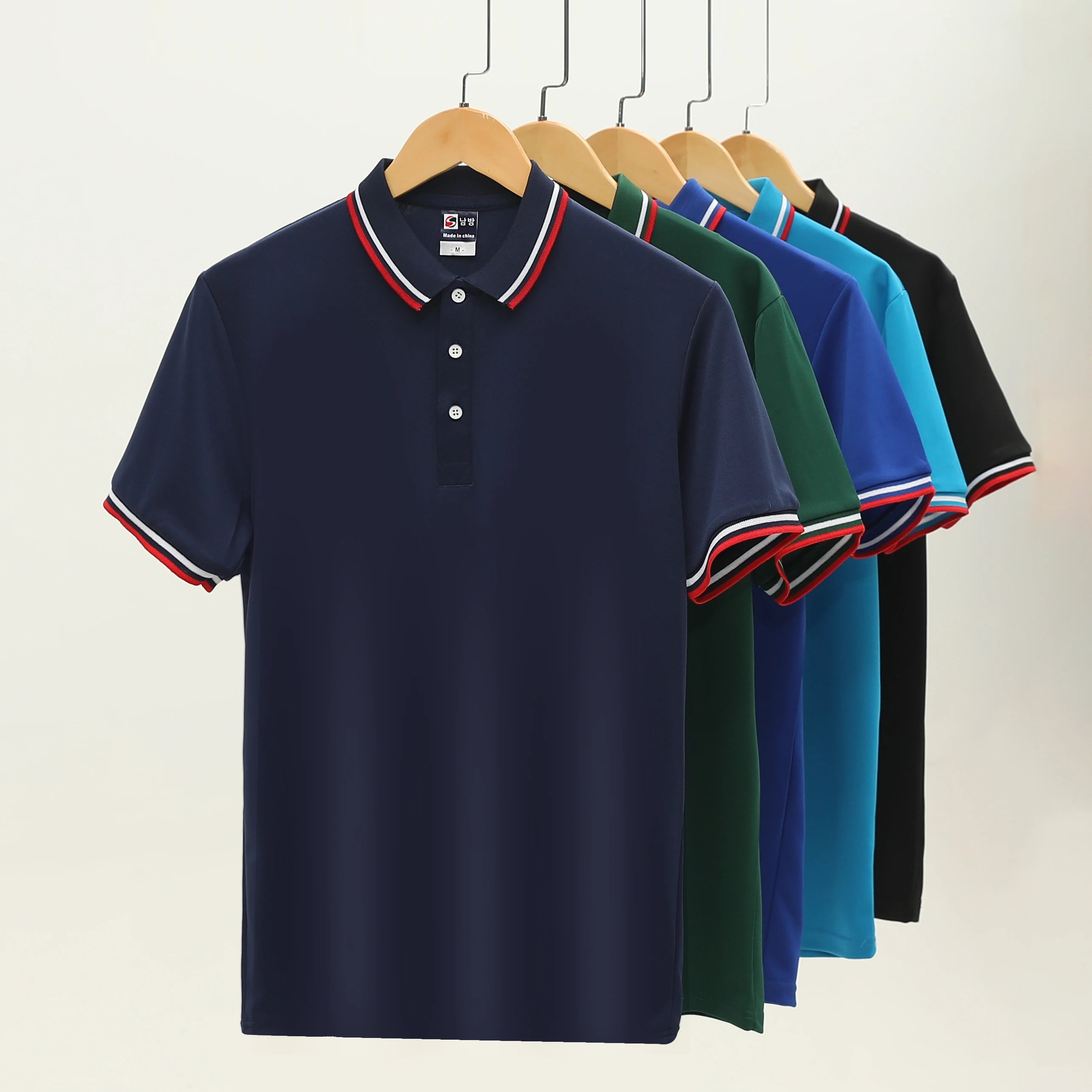 High Quality Custom 100% Polyester Men's Polo T-Shirt Sublimation Printing Quick Dry Short Sleeve Design