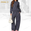 Clothing Factory Wholesale Custom Oversize Cotton Heavy Hoodie Pullover Sweat Shirts Polerones Women Sweatshirt Set