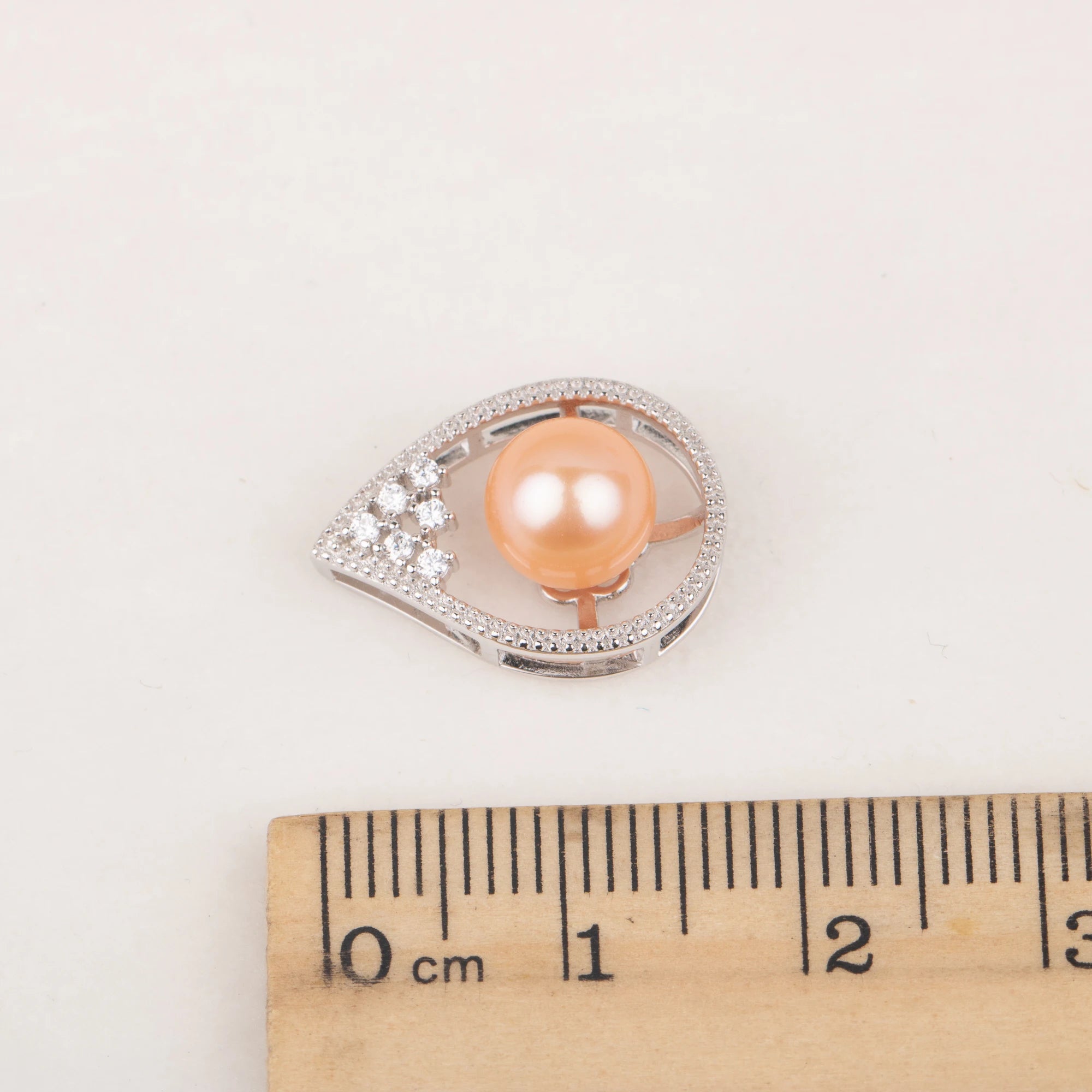 P060698 DIY 7-10mm Natural Freshwater Pearl Pendant Accessory 925 Sterling Silver Engagement Jewelry Necklace for Women