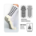 Wholesale Custom Crew Performance Grip Socks Sports Anti-Slip Athletic Soccer Football 100% Cotton for Men