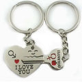 Heart Shaped Enamel Keychain Lover Couple Keychain for Valentine 's Day Gifts
