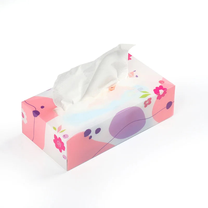 Custom Eco Friendly Printing clear PVC PET RPET PP Tissue Plastic Packaging Gift Box
