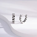 Wholesale Earrings Jewelry Thai Silver Round Chain Huggie 925 Sterling Silver Fine Jewelry Earrings
