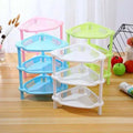 3 Tier Plastic Corner Organizer Storage Racks  Bathroom  Corner Shelf Kitchen Storage Rack Holder