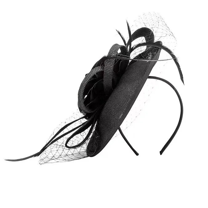 New Sinamay Fascinator Kentucky Derby Church Hat Headband Design Wedding Fascinator Hat for Bridal Bridal Band Sinamay Ladies