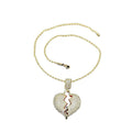 Collares Con Colgante Corazon Cadena Cuerda Collar Al Por Mayor Joyeria Hip Hop Corazon
