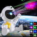 JAIYI Modern Design USB Starry Sky Atmosphere Projection Light Cross Border Space Shuttle Rocket Astronaut Large Lamp