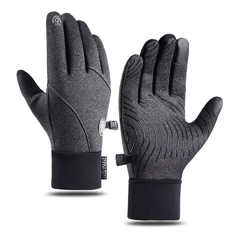 Custom Winter Warm Reflective Touch Screen Anti Slip Thermal Gloves for Men Women
