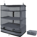 Fashion Foldable Hanging Packing Cubes Zipper Travel Shelves Suitcases 4-Shelf Closet Organizer Compression Cruise Ship