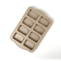 NonStick Square Muffin 8 Cups Square Brownies Bar Mold Pan Bakeware Brownie Cutter