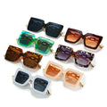 Fashion Designer PC Metal Big Oversized Frame UV400 Sunglasses for Women