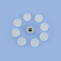 Quick Blossom Disposable Eyelash Extensions Set with Quick-Acting Glue Rings Plastic Tools and Glue Holder Lash Glue Pallet