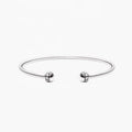 LOZRUNVE 925 Sterling Silver Minimalist Fashion Open Adjustable Bangle
