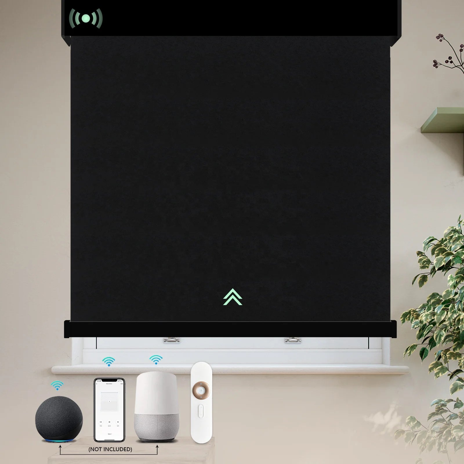 Alexa Zigbee Matter Electric Smart Home Luxury Decoration Remote Control Blackout Motorized Roller Shades Blinds for Window