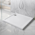 Modern Shower Enclosure Tray Cupc Custom Bathroom Anti Slip Walk-in Solid Surface Square Narrow Resin Base