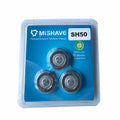 New SH50 SH52 Double Layer Triple Edge Stainless Steel High Grade Replacement Blades 3Pcs for Norelco for 5000