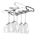 Jinnate Iron Wine Glass Holder Wall Hanging Display Stand with Carton Box Packaging White/Black 260mm
