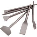 DZ 6pcs SDS Plus Electric Hammer Drill Chisel Set Point Groove Gouge Flat for Stone Concrete Brick Rock Carving Masonry