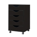 Handle Pull Cabinet 5 Drawer Mobile Storage Steel Cabinet Living Room Cabinets