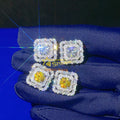 Custom Moissanite Jewelry Pass Diamond Tester 925 Sterling Silver Earrings VVS Classic Gold Plated Moissanite Stud Earring