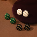 Hot Sale Custom Colorful Oil Dripping Stud Earrings Non Tarnish Hypoallergenic Stainless Steel Jewelry for Women Party
