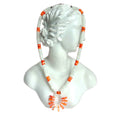Natural mop and spiny oyster 925 Sterling Silver necklace  Gift for Woman