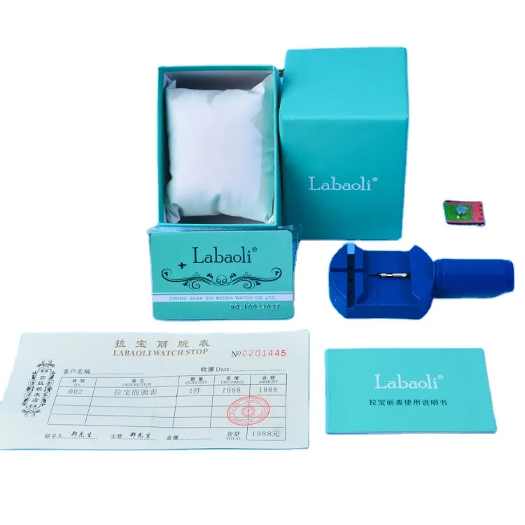 LABAOLI Stainless Steel Watch Sets in Box Luxury Brand Gift Carton Box Packaging for Watches Set Storage Display case