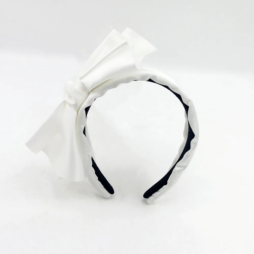 Handmade Christmas Multi-Layer Side Bow Hairband for Women Custom Crystal Luxury Designer Fashion Pearl Women's Headband
